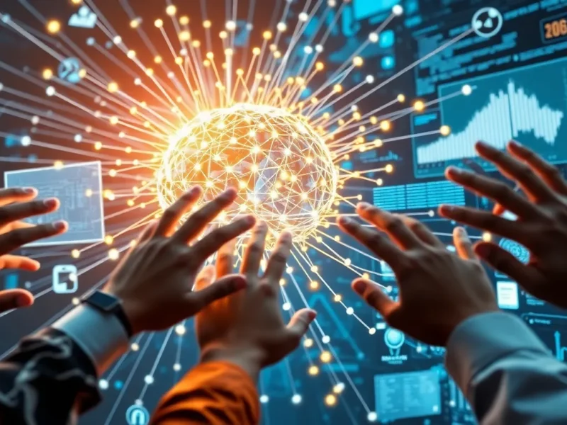 Abstract visualization of artificial intelligence systems competing toward general intelligence capability