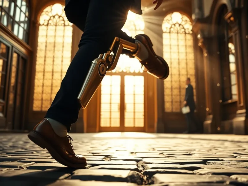 Advanced AI-powered prosthetic limb responding to user movement
